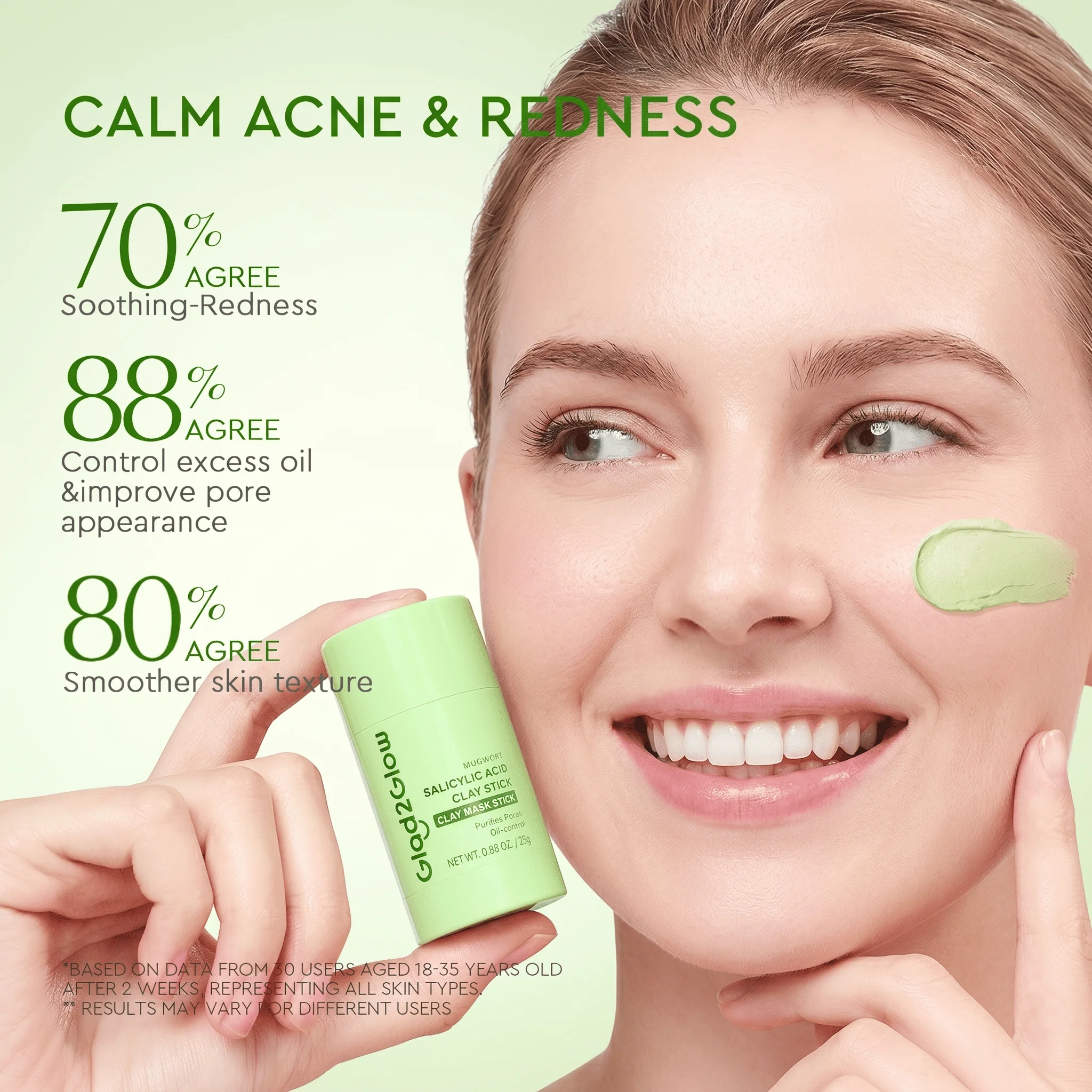Mugwort Salicylic Acid Acne Clay Stick - Image 5